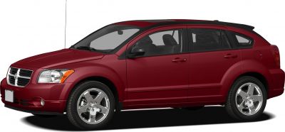 Side profile of compact hatchback with chrome alloy wheels
