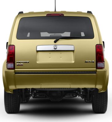 Rear view of SUV with 4x4 and Nitro SXT badges, rear window wiper