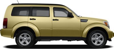 Side profile of compact SUV with pronounced wheel arches and alloy wheels