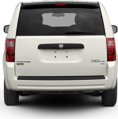 Rear view of minivan showing Flex Fuel badge and tail lights