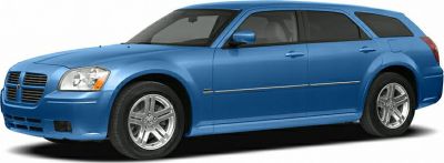 Blue station wagon with distinctive front grille and alloy wheels