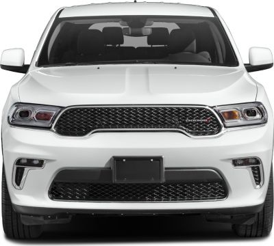 Front view showing grille and headlights of a mid-size SUV