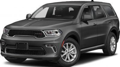 Front and side view of SUV with mesh grille and alloy wheels