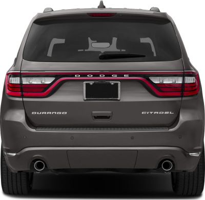 Distinctive rear with LED taillights, Dodge lettering, and dual exhausts