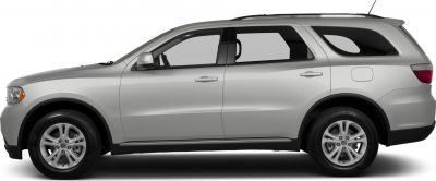 Silver mid-size SUV side profile with alloy wheels and streamlined body