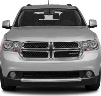 Front view with crosshair grille and headlights