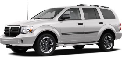 SUV with chrome alloy wheels, roof rails, side steps, and rugged design