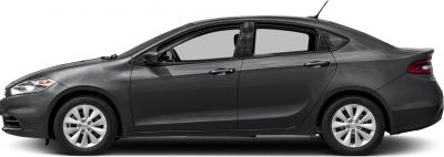 Side profile of a four-door sedan with alloy wheels and aerodynamic design