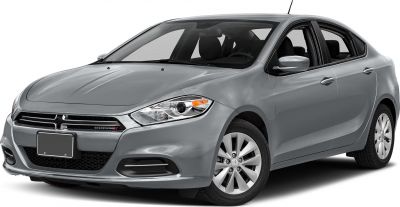 Front grille and side profile of a compact sedan