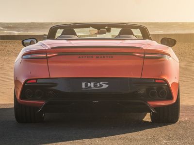 Rear view with taillights and quad exhaust tips