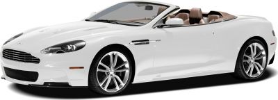 Convertible luxury sports car with prominent front grille and alloy wheels