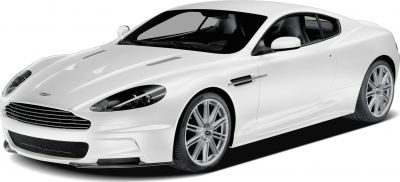 Front three-quarter view of a luxury sports coupe with aerodynamic features