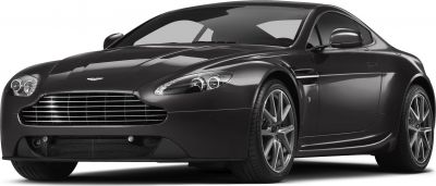 Front view with prominent grille and headlights of a luxury sports coupe