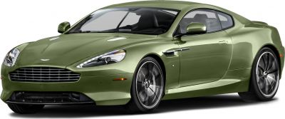 Luxury grand tourer with aerodynamic design and distinctive alloy wheels
