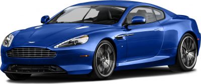 Front angle view of a luxury coupe with distinctive grille and alloy wheels