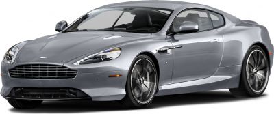 Silver luxury coupe with aerodynamic body and modern alloy wheels