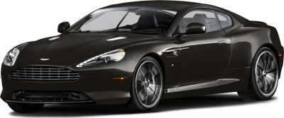 Front angle view of a luxury coupe with grille and alloy wheels