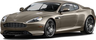Front and side view of a luxury sports coupe with sleek headlamps and alloy wheels