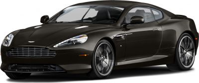 Sleek black luxury coupe with aerodynamic body and sporty alloy wheels