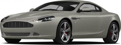 Front side view of a luxury sports coupe with distinctive grille and alloy wheels