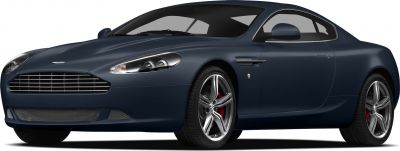 Elegant front grille and sleek side profile of a luxury coupe
