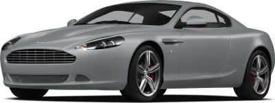 Front grille and sporty alloy wheels of a coupe
