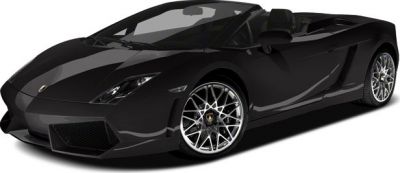 Black convertible with sharp headlights and sporty alloy wheels