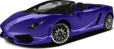 Convertible sports car with aerodynamic design and alloy wheels