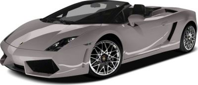 Sporty convertible with aerodynamic front and multi-spoke wheels