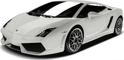 White sports vehicle with sharp headlights and aerodynamic design front-left view