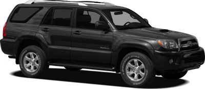 Black SUV with roof rails, alloy wheels, sport edition badge