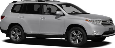 Side profile of an SUV with alloy wheels