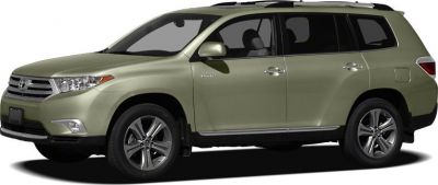 Mid-size SUV front side profile with alloy wheels and roof rails.