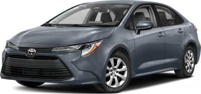 Sleek front grille and modern headlight design on compact sedan