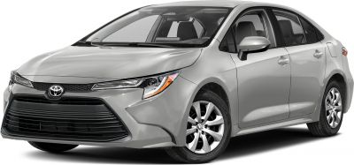 Front-side view showcasing headlights and grille