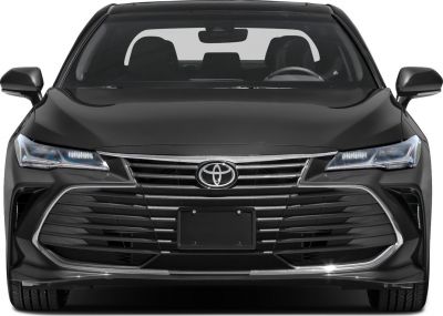 Front view with bold grille and sleek LED headlights