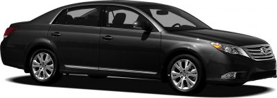 Black sedan with chrome grille and alloy wheels