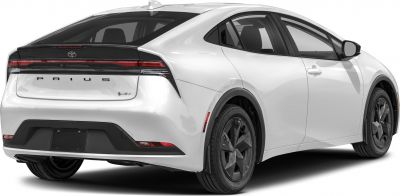 Rear-side view with hybrid badge and sleek taillight design