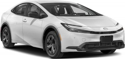 Sleek front three-quarter view with sharp headlights and aerodynamic design
