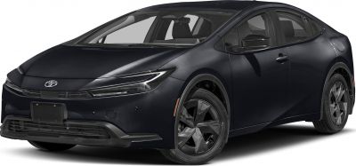 Front-side view with sleek LED headlights and aerodynamic design