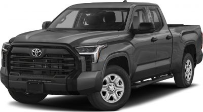 Full-size pickup truck with double cab and long bed