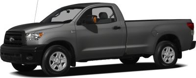 Side view of regular cab pickup with extended bed and facelift features