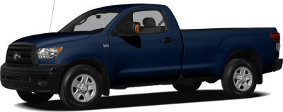 Side profile showing single-door pickup with extended bed and distinct grille.