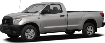 Full-size pickup with extended bed and basic cabin.