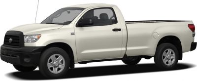 Regular cab pickup with extended bed, black grille, steel wheels
