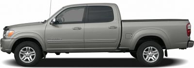 Extended cab pickup truck with long bed and alloy wheels
