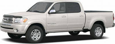 Side view of a 2003 Double Cab pickup truck with alloy wheels and chrome details