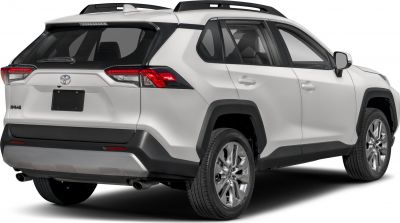 Rear and side exterior view with taillights and alloy wheels