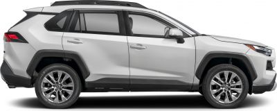 Side profile with alloy wheels and tinted windows