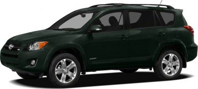 Side profile of an SUV with alloy wheels and roof rails.